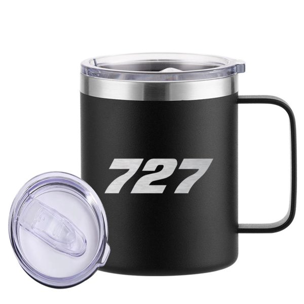 727 Flat Text Designed Stainless Steel Laser Engraved Mugs Fashion