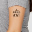 Airbus A321 & Plane Designed Tattoes on Sale