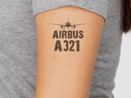 Airbus A321 & Plane Designed Tattoes on Sale