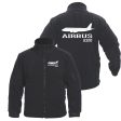 Airbus A320 Printed Designed Fleece Military Jackets (Customizable) Cheap