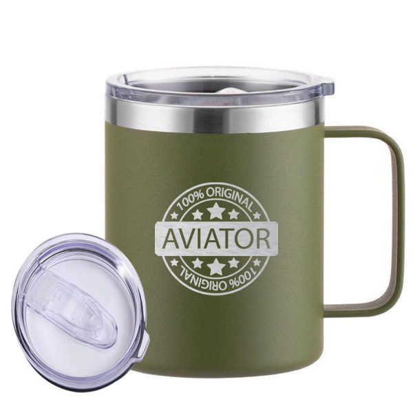 100 Original Aviator Designed Stainless Steel Laser Engraved Mugs Supply