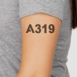 A319 Flat Text Designed Tattoes Online Hot Sale