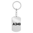 A340 Flat Text Designed Stainless Steel Key Chains (Double Side) Supply