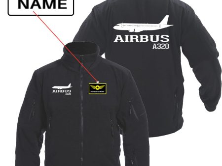 Airbus A320 Printed Designed Fleece Military Jackets (Customizable) Cheap