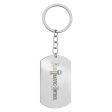 Air Traffic Control Designed Stainless Steel Key Chains (Double Side) Discount