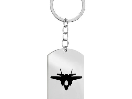 Lockheed Martin F-35 Lightning II Silhouette Designed Stainless Steel Key Chains (Double Side) Online now