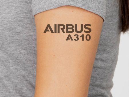 Airbus A310 & Text Designed Tattoes Supply