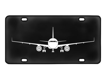 Airbus A320 Silhouette Designed Metal (License) Plates Cheap