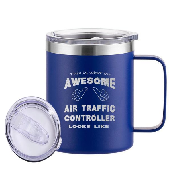 Air Traffic Controller Designed Stainless Steel Laser Engraved Mugs Cheap