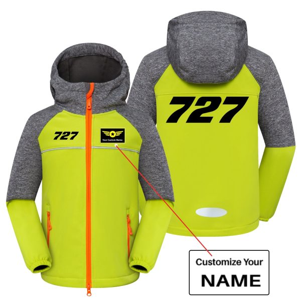 727 Flat Text Designed Children Polar Style Jackets Online