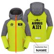 Airbus A321 & Plane Designed Children Polar Style Jackets Sale