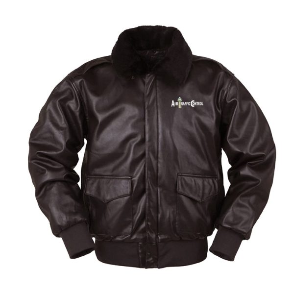 Air Traffic Control Designed Leather Bomber Jackets For Sale