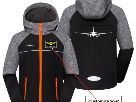 Airbus A330 Silhouette Designed Children Polar Style Jackets Discount