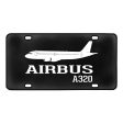 Airbus A320 Printed Designed Metal (License) Plates Online now