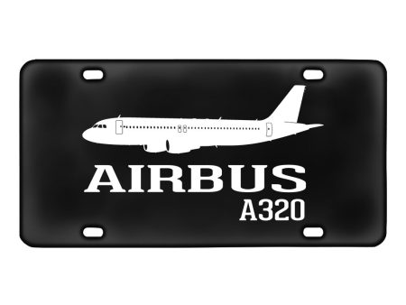 Airbus A320 Printed Designed Metal (License) Plates Online now