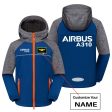 Airbus A310 & Text Designed Children Polar Style Jackets Online now