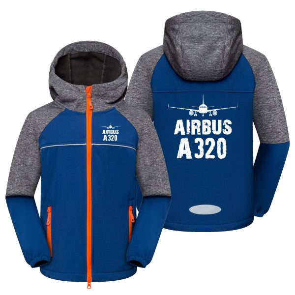 Airbus A320 & Plane Designed Children Polar Style Jacketsrs on Sale