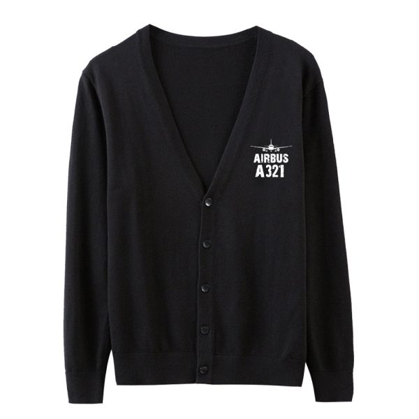 Airbus A321 & Plane Designed Cardigan Sweaters Hot on Sale