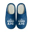 Airbus A340 & Plane Designed Cotton Slippers Online Hot Sale