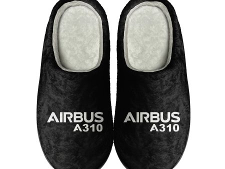 Airbus A310 & Text Designed Cotton Slippers Online now