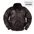 Airbus A330 & Trent 700 Engine Designed Leather Bomber Jackets For Discount