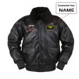 Air Traffic Controller Designed Leather Bomber Jackets For Sale