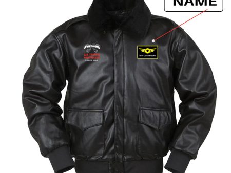 Air Traffic Controller Designed Leather Bomber Jackets For Sale