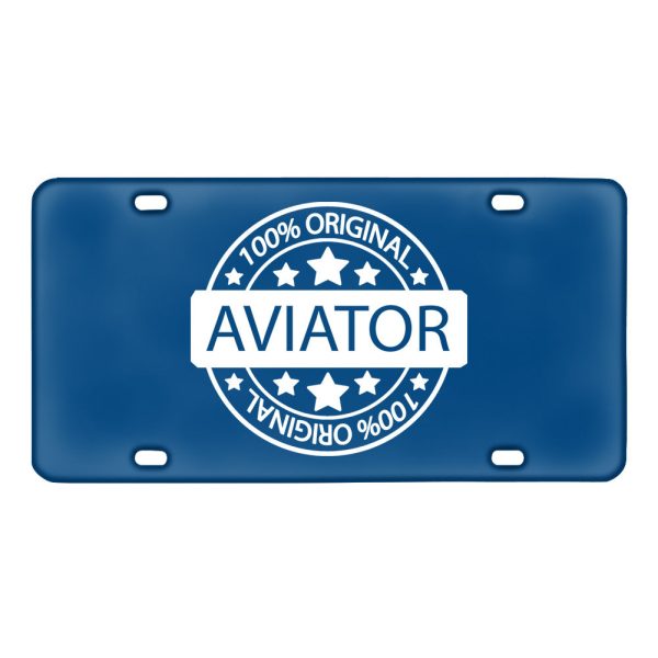 100 Original Aviator Designed Metal (License) Plates on Sale