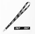 757 Flat Text Designed Detachable Lanyard & ID Holders For Cheap