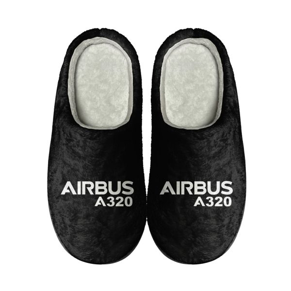 Airbus A320 & Text Designed Cotton Slippers Hot on Sale