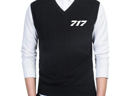 717 Flat Text Designed Sweater Vests on Sale