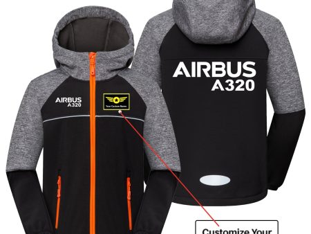 Airbus A320 & Text Designed Children Polar Style Jackets on Sale