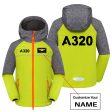 A320 Flat Text Designed Children Polar Style Jackets Sale