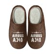 Airbus A340 & Plane Designed Cotton Slippers Online Hot Sale