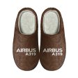 Airbus A319 & Text Designed Cotton Slippers Online