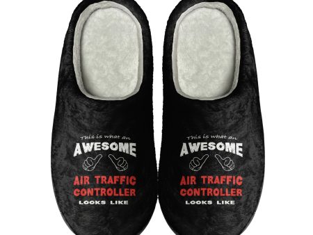 Air Traffic Controller Designed Cotton Slippers Online