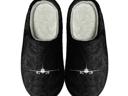 Airbus A320 Silhouette Designed Cotton Slippers on Sale