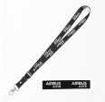 Airbus A319 & Text Designed Detachable Lanyard & ID Holders Fashion