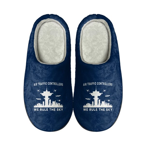 Air Traffic Controllers - We Rule The Sky Designed Cotton Slippers For Cheap