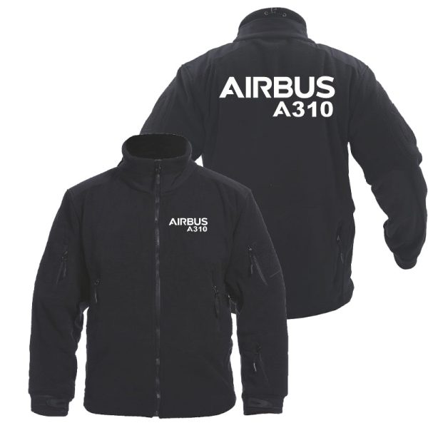 Airbus A310 & Text Designed Fleece Military Jackets (Customizable) Sale