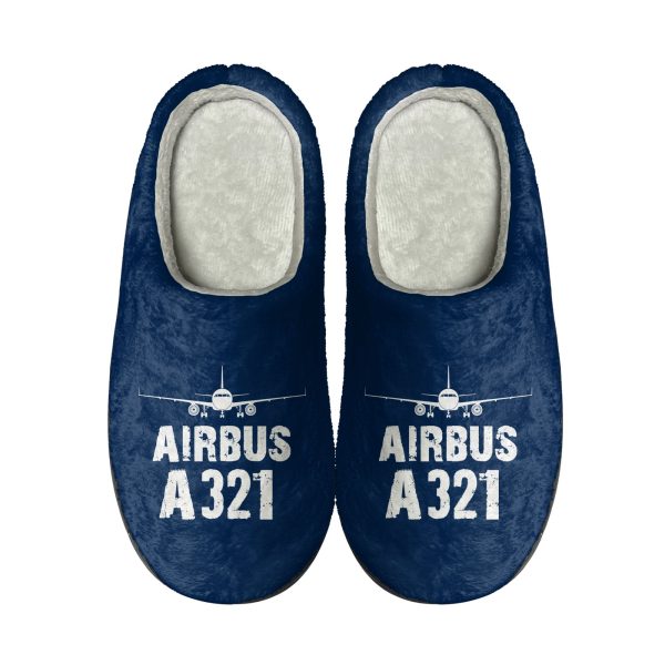 Airbus A321 & Plane Designed Cotton Slippers Fashion