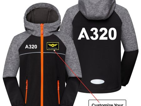 A320 Flat Text Designed Children Polar Style Jackets Sale