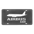 Airbus A320 Printed Designed Metal (License) Plates Online now