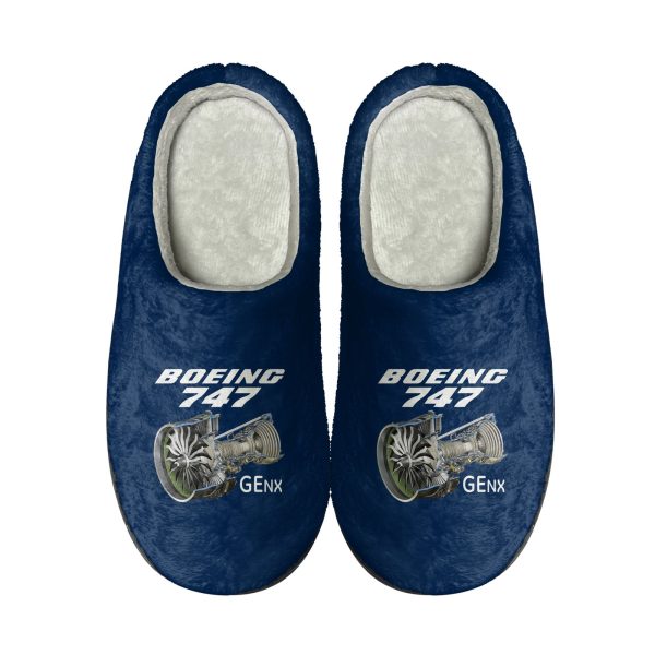 Boeing 747 & GENX Engine Designed Cotton Slippers Hot on Sale