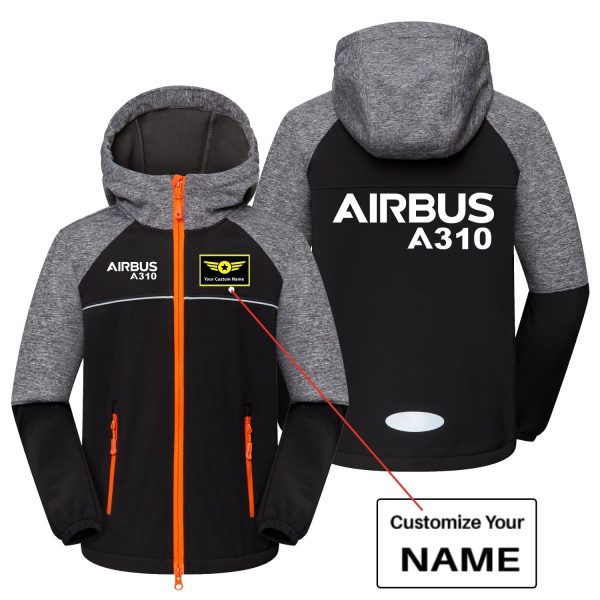 Airbus A310 & Text Designed Children Polar Style Jackets Online now