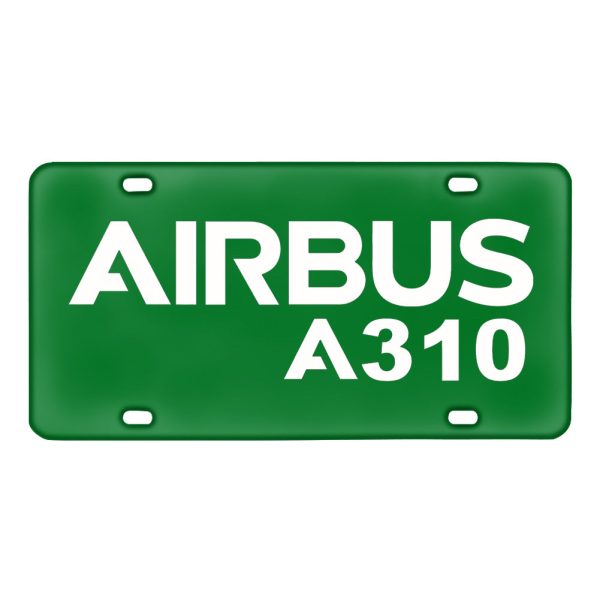 Airbus A310 & Text Designed Metal (License) Plates Fashion