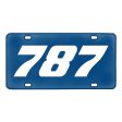 787 Flat Text Designed Metal (License) Plates Online now