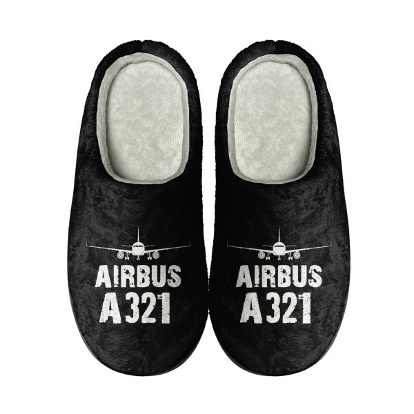 Airbus A321 & Plane Designed Cotton Slippers Fashion