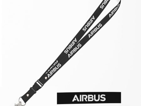 Airbus & Text Designed Detachable Lanyard & ID Holders Fashion