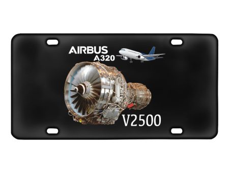 Airbus A320 & V2500 Engine Designed Metal (License) Plates Sale